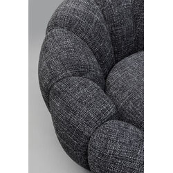 Swivel Armchair Peppo Bloom Melange Black