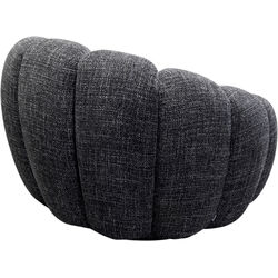 Swivel Armchair Peppo Bloom Melange Black