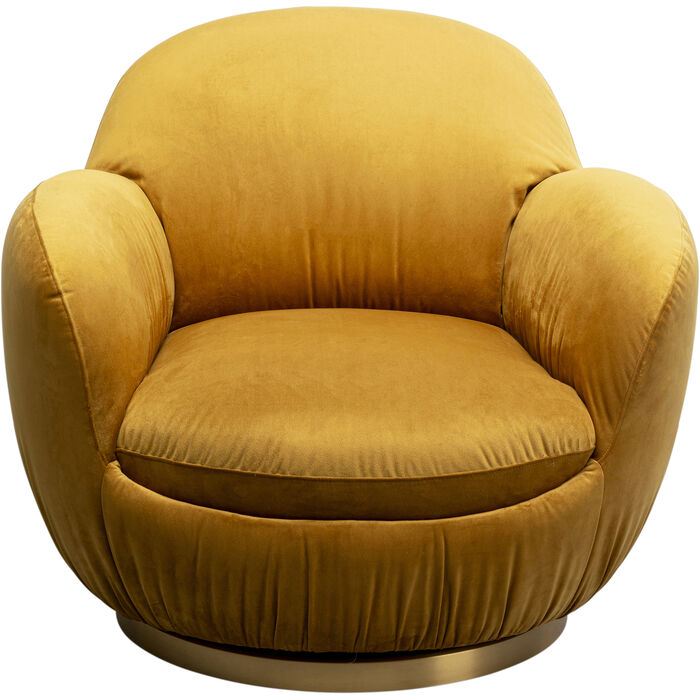 Fauteuil pivotant Nube jaune