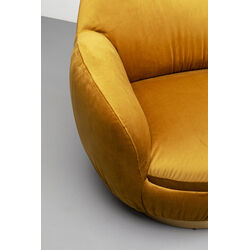 Swivel Armchair Nube Yellow