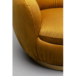 Swivel Armchair Nube Yellow