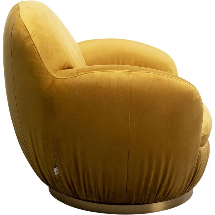 Fauteuil pivotant Nube jaune