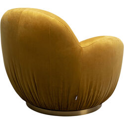 Swivel Armchair Nube Yellow