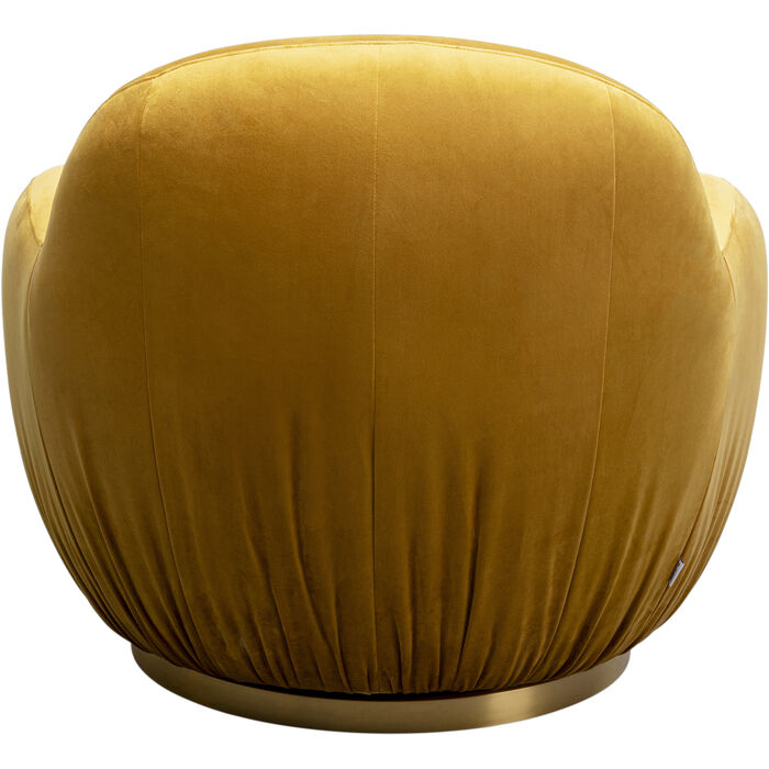 Fauteuil pivotant Nube jaune