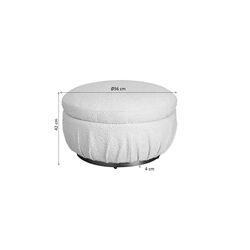 Pouf Nube jaune Ø56cm