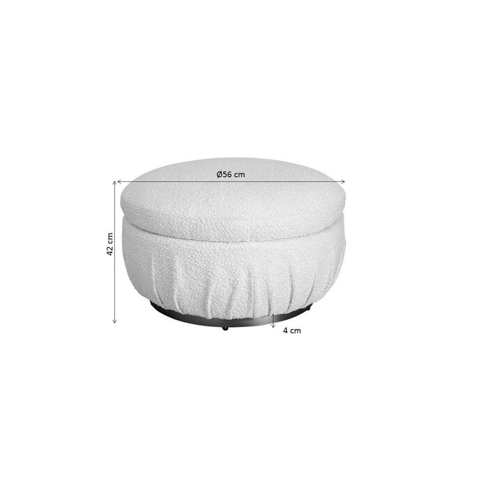 Pouf Nube jaune Ø56cm