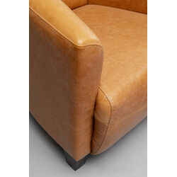 Armchair Cigar Lounge Smart Leather Light Brown