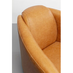 Armchair Cigar Lounge Smart Leather Light Brown