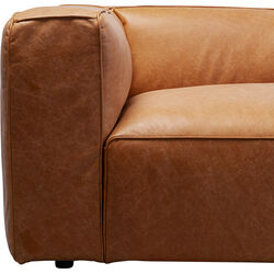 Sofa Cubetto Smart Leder Hellbraun 220cm