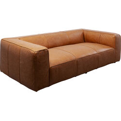 Sofa Cubetto Smart Leder Hellbraun 220cm