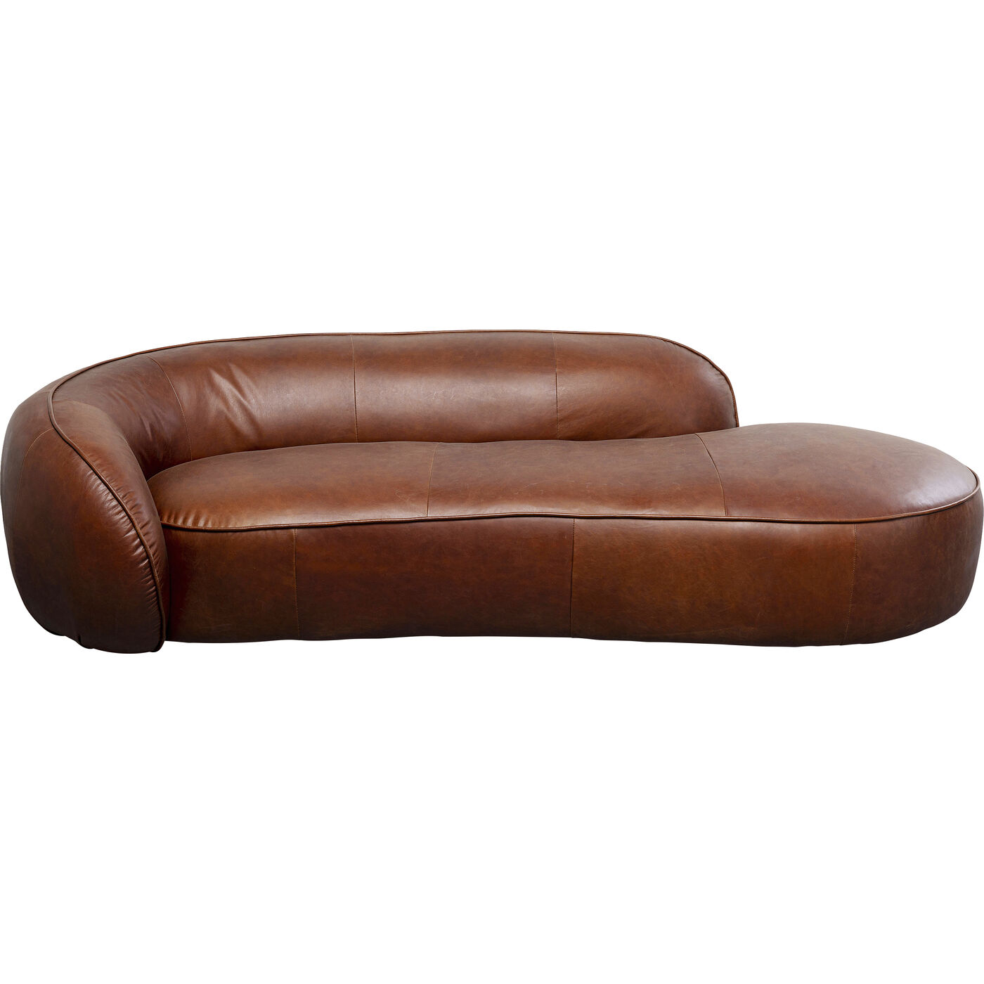 Chaise Longue Wonder Piel Marrón 252cm