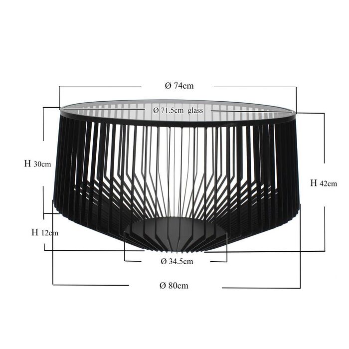 Couchtisch Corinne Ø80cm