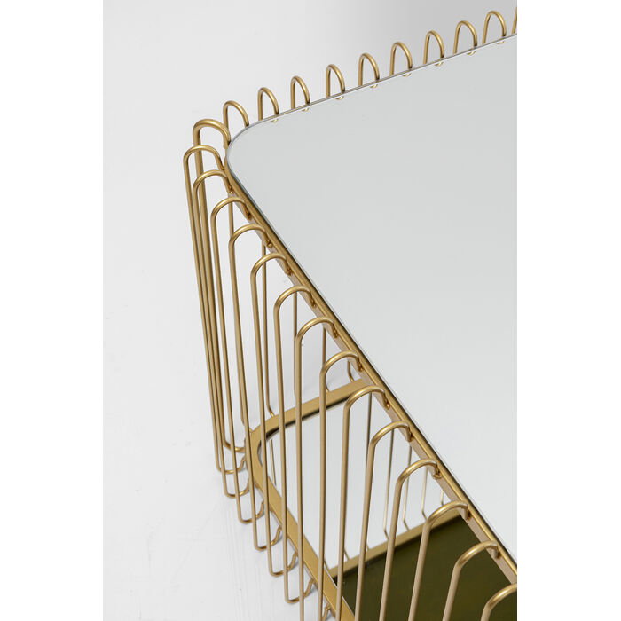 Couchtisch Wire Double Brass  120x60cm