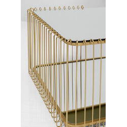 Couchtisch Wire Double Brass  120x60cm