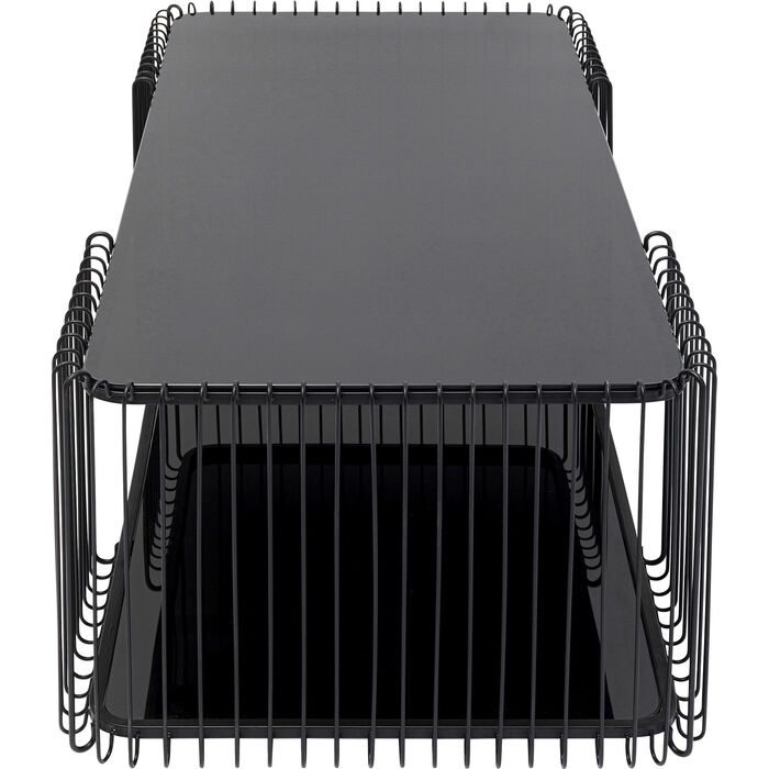 Mesa centro Wire Double Negro 120x60cm