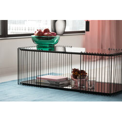 Coffee Table Wire Double Black 120x60cm