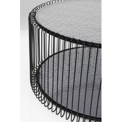 Table basse Wire Double Bubble Noir (2/Set)