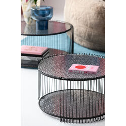 Coffee Table Wire Double Bubble Black (2/Set)