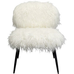 87828 - Fauteuil Hairy blanc