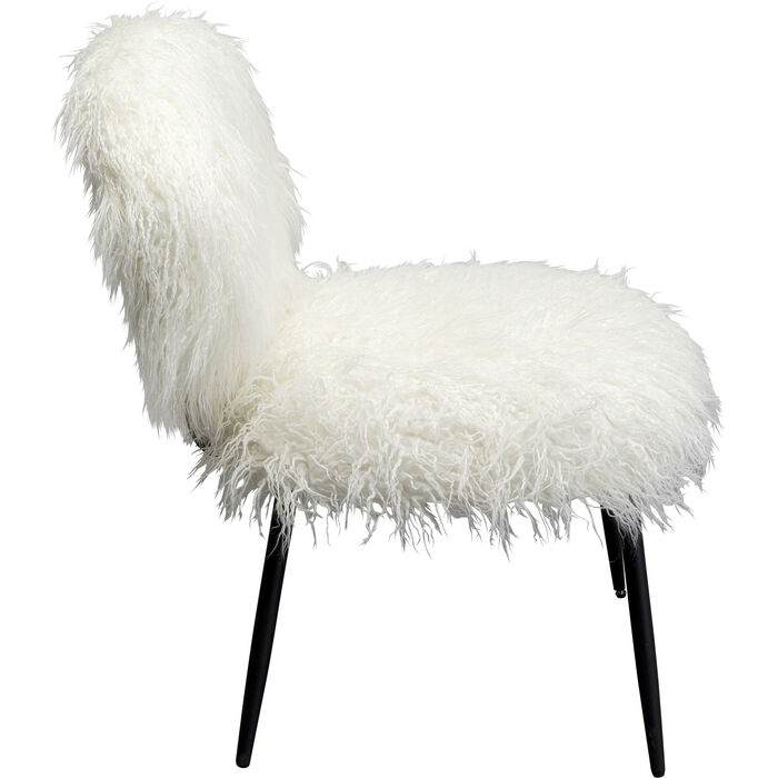 Fauteuil Hairy blanc