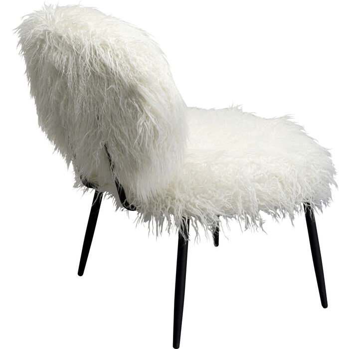 Fauteuil Hairy blanc