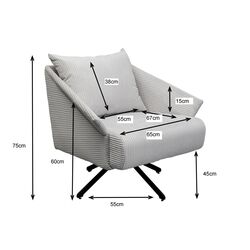 Drehsessel Milo Beige