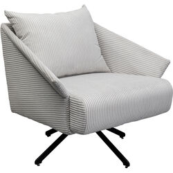 Fauteuil pivotant Milo beige