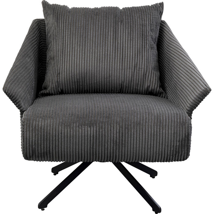 Fauteuil pivotant Milo gris