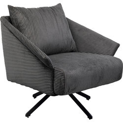 Fauteuil pivotant Milo gris