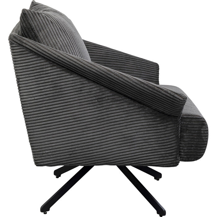 Fauteuil pivotant Milo gris