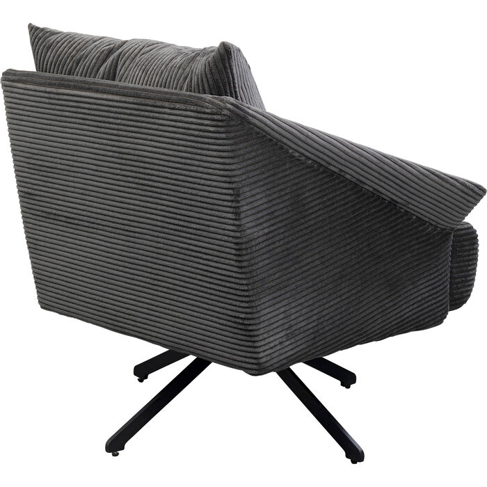 Fauteuil pivotant Milo gris