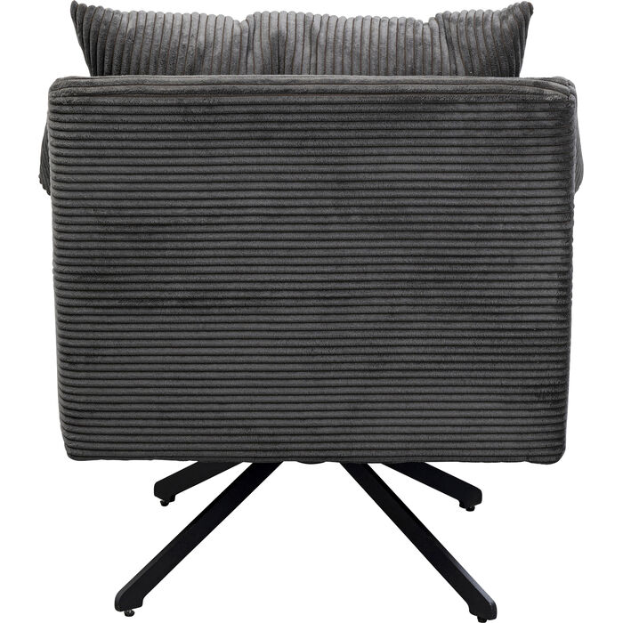 Fauteuil pivotant Milo gris