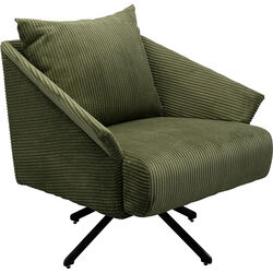 Fauteuil pivotant Milo vert