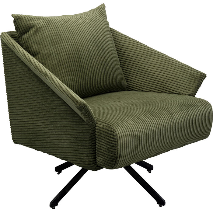 Fauteuil pivotant Milo vert