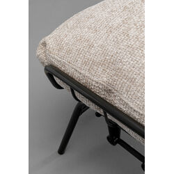 Fauteuil + tabouret Vienna Swing beige