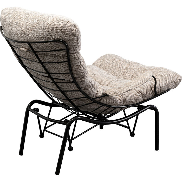 Sessel + Hocker Vienna Swing Beige