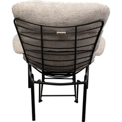 Fauteuil + tabouret Vienna Swing beige