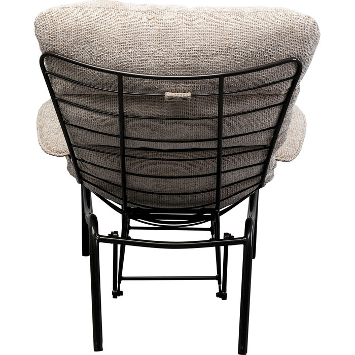 Sessel + Hocker Vienna Swing Beige