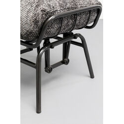 Armchair + Stool Vienna Swing Grey