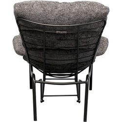 Armchair + Stool Vienna Swing Grey