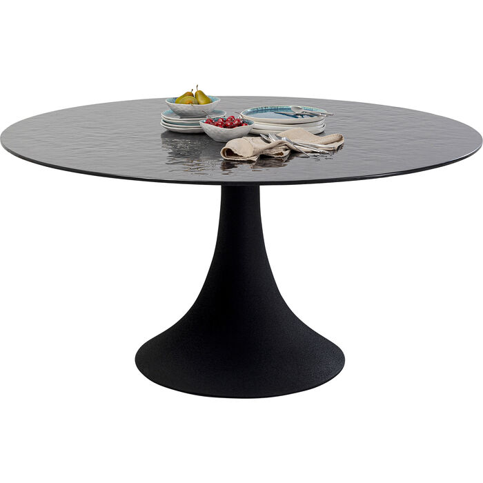 Table Grande Possibilita noir bubble Ø150cm