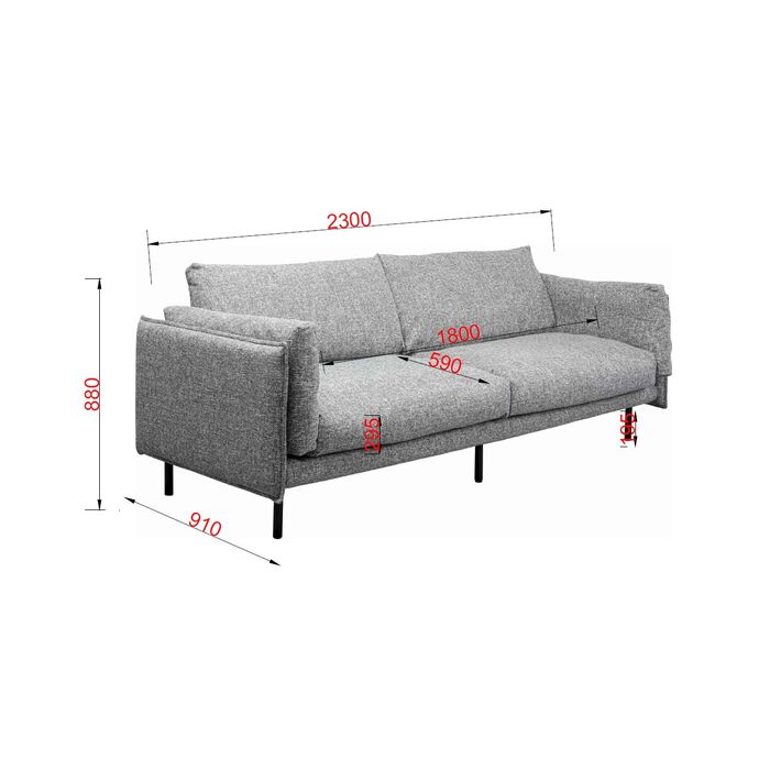 KARE DESIGN　San Diego　sofa　2シーター　グレー KARE DESIGN San Diego sofa 2シーター グレー KARE DESIGN San Diego