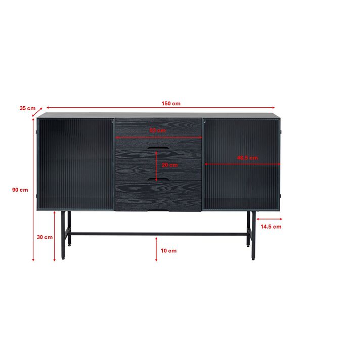 Sideboard San Diego Schübe 150x90cm