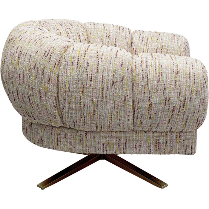 Fauteuil pivotant Janno beige