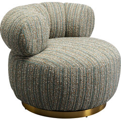 Fauteuil pivotant Couture Stripes bleu