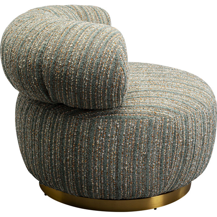 Swivel Armchair Couture Stripes Blue