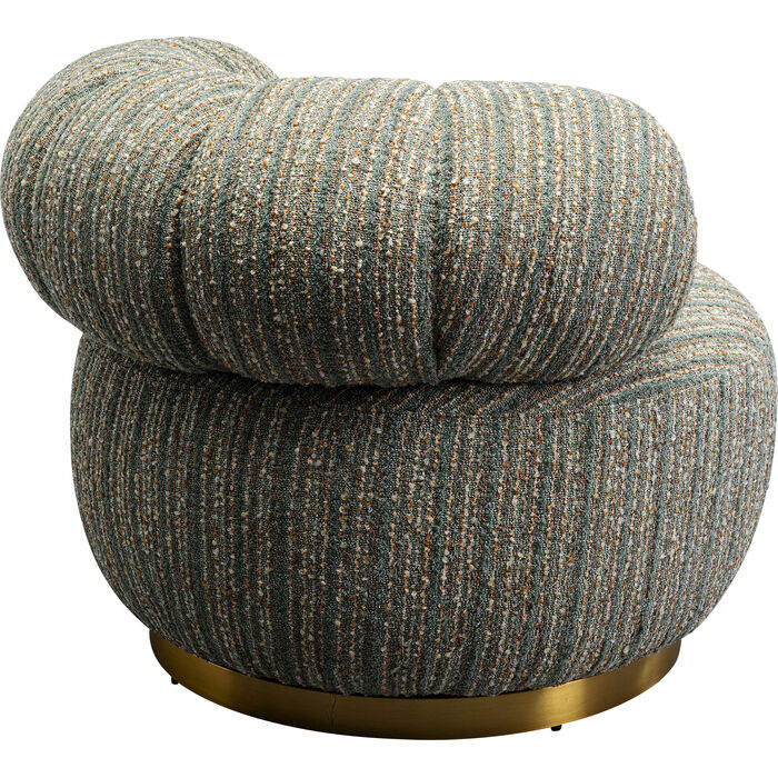 Swivel Armchair Couture Stripes Blue