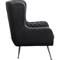 Armchair Nonna Smart Leather Black