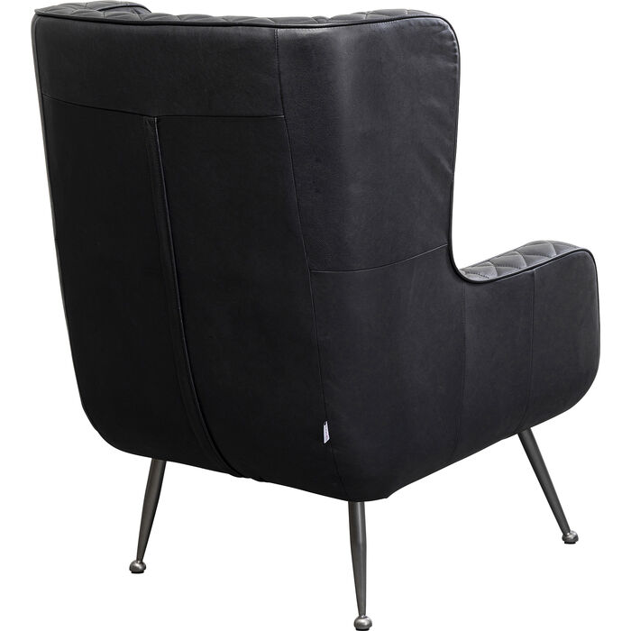 Armchair Nonna Smart Leather Black