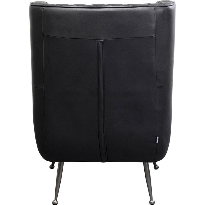 Armchair Nonna Smart Leather Black